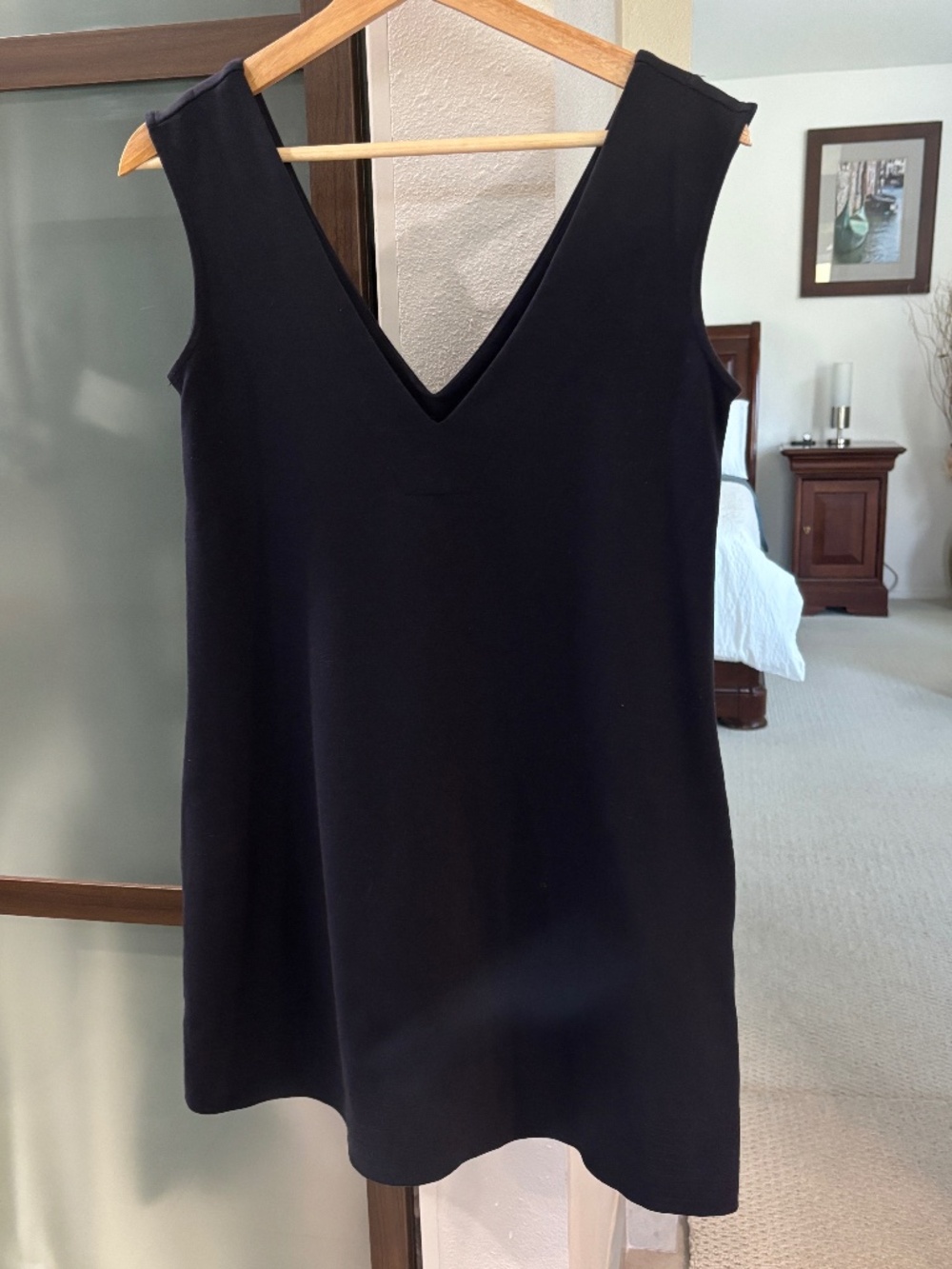Diane Von Furstenberg Shift Dress w/ Pockets - Navy Blue Size 2 - Picture 3 of 8